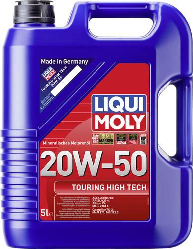 Liqui Moly Touring High Tech 20W-50 1255 Motoröl 5l Liqui Moly Touring High Tech 20W-50 1255 Motoröl 5l von Liqui Moly
