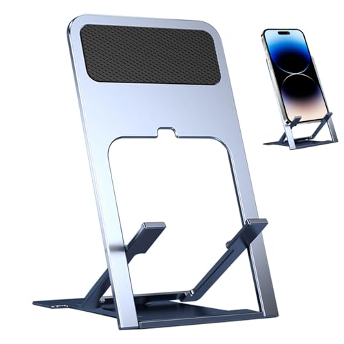 Faltbarer Handyhalter – verstellbare Telefonhalterung für den Schreibtisch, Halterung für Mobiltelefone | Faltbarer Handyhalter, Tablet-Halterung, nicht stehende Halterung von Liqzirtu