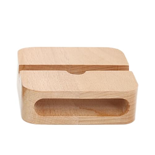 Liqzirtu Handyhalterung aus Holz, Soundverstärker, Halterung für Soundverstärker aus Holz, Handyhalterung für den Schreibtisch mit stärkerem Klang | Tragbare Dockingstation aus Holz von Liqzirtu