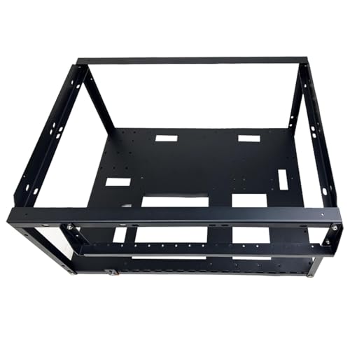 Kompaktes PC-Gehäuse – Computergehäuse, kompakter Baublock | Computergehäuse 43,5 x 43,5 x 7,68 cm (17,72 x 13,50 x 7,68 Zoll), große Wärmeableitung, schwarze Computerhülle, schwarz, Se von Liqzirtu