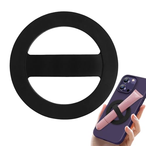 Telefonhalter für die Hand, Ring für das Telefon – Silikon Case Phone Grip Ring, Zubehör für leichte Halterung mit Ansaugung für Fitnessstudio, Reisen, Verwendung von Liqzirtu