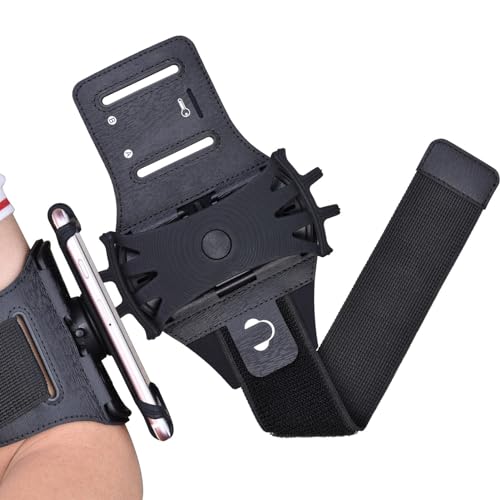 Telefonhalterungsarm im Laufkurs, Laufarmband, um 360 Grad drehbares Telefonarmband | Telefonarmband, Handy-Halterung, passend für die meisten von Liqzirtu