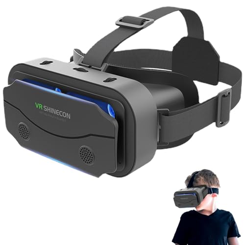 Liqzirtu VR-Headset für Telefon, Virtual-Reality-Headset für Erwachsene, VR-Brille mit verstellbaren Kopfbändern | 3D-Virtual-Reality-Brille für Smartphone, Videospiele, Spiele Liqzirtu VR-Headset für Telefon, Virtual-Reality-Headset für Erwachsene, VR-Brille mit verstellbaren Kopfbändern | 3D-Virtual-Reality-Brille für Smartphone, Videospiele, Spiele von Liqzirtu