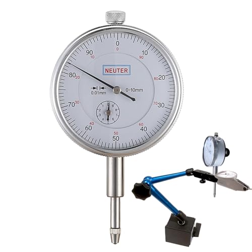Messuhr Mit Zeiger – 0–10 Mm, Professionelle Messuhr, Messuhr Für Tischkreissägen | Gehäuse Aus Aluminiumlegierung, Mechanische Anzeige 0,01 Mm Messuhr Mit Zeiger – 0–10 Mm, Professionelle Messuhr, Messuhr Für Tischkreissägen | Gehäuse Aus Aluminiumlegierung, Mechanische Anzeige 0,01 Mm von Liqzirtu