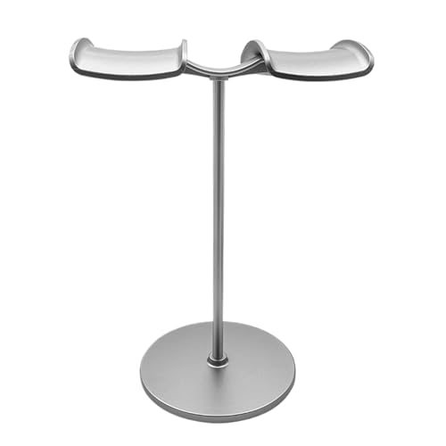 Metall-Desktop-Kopfhörer-Aufhänger - Kopfhörerständer für Schreibtisch, Doppel-Kopfhörerständer | Kopfhörer Ständer, Kopfhörer-Aufbewahrungsregal aus Aluminiumlegierung, Schreibtisch-Headset-Halter Metall-Desktop-Kopfhörer-Aufhänger - Kopfhörerständer für Schreibtisch, Doppel-Kopfhörerständer | Kopfhörer Ständer, Kopfhörer-Aufbewahrungsregal aus Aluminiumlegierung, Schreibtisch-Headset-Halter von Liqzirtu