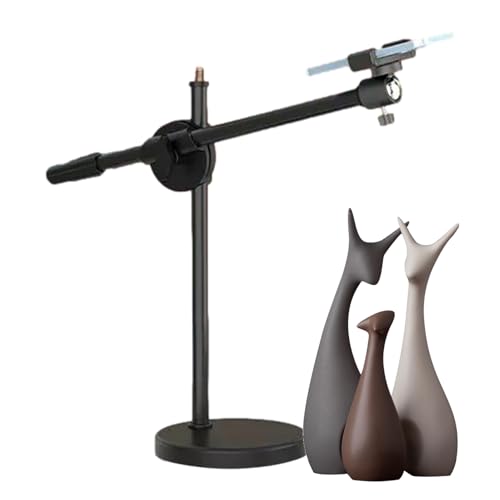 Soporte articulado para cámara - Soporte para teléfono móvil, trípode de escritorio para fotografía aérea | Soporte para cámara aérea con anillo de luz, brazo articulado flexible compatible con videos Soporte articulado para cámara - Soporte para teléfono móvil, trípode de escritorio para fotografía aérea | Soporte para cámara aérea con anillo de luz, brazo articulado flexible compatible con videos von Liqzirtu