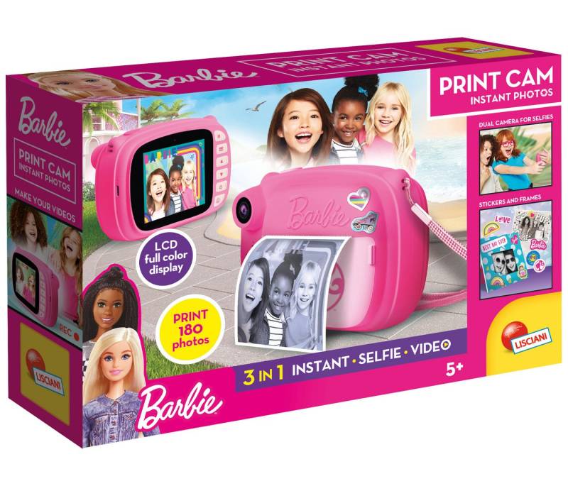 Lisciani Barbie Print Cam Sofortbildkamera Kamera Kinderkamera von Lisciani