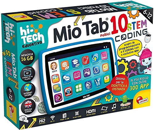 Lisciani Giochi-Mio Tab 10" STEM Coding XL 2021, Mehrfarbig, 89055 von Liscianigiochi