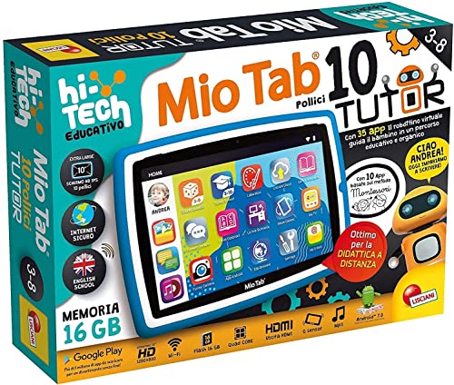 Lisciani Giochi Mio Tab 10 Zoll Tutor XL 2021, Mehrfarbig, 89062 von Liscianigiochi