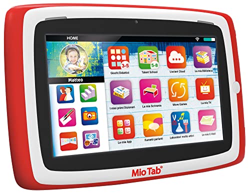 Liscianigiochi -Mio Tab 7'' Smart Advanced, Kinder 6-12 Jahre, Speicher 16 GB, autonom, sensorische Kapazitäten, Hand-Augen-Koordination, Mehrfarbig, 97029 von Liscianigiochi