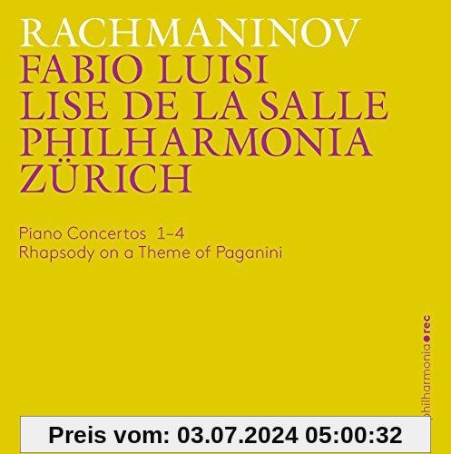 Klavierkonzerte 1-4/Rhapsodie über ein Thema von Paganini von Lise De la Salle