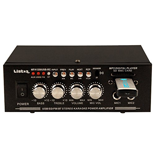 Liston Karaoke Stereo Verstärker MP3 Bluetooth Party Anlage 50 W USB SD Fernbedienung Liston Karaoke Stereo Verstärker MP3 Bluetooth Party Anlage 50 W USB SD Fernbedienung von Liston