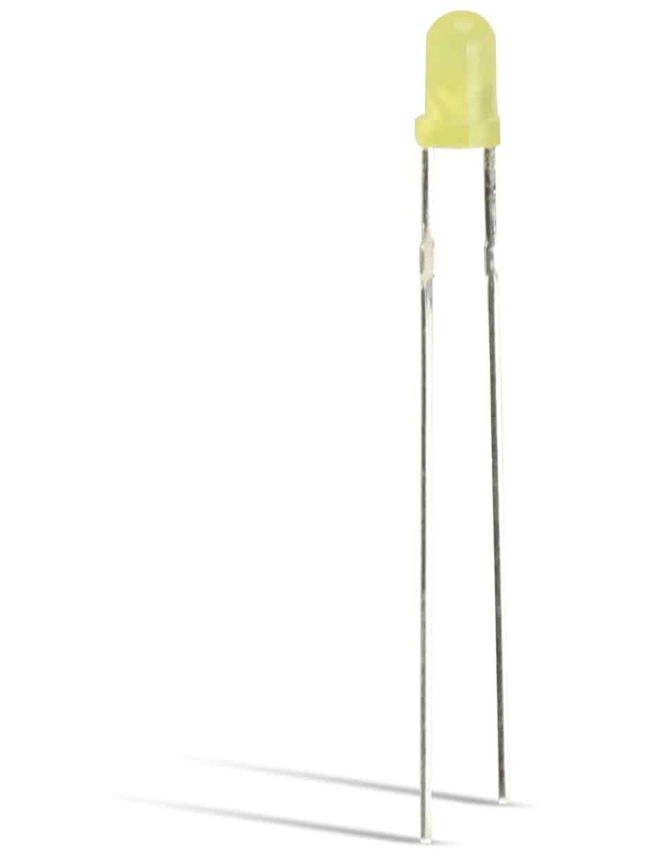 LITEON LED 3mm gelb diffus, low current, 1,1mcd von LiteOn