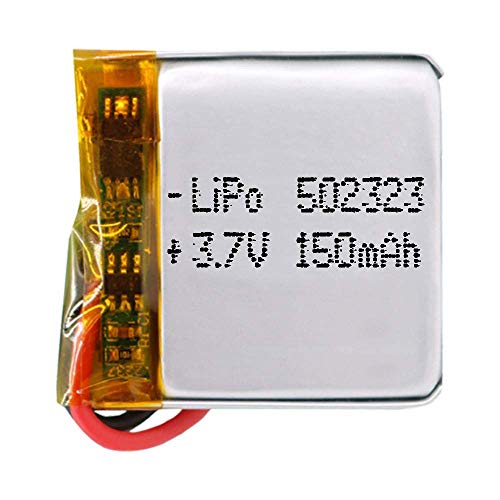 Akku 502323 LiPo 3.7V 150mAh 0.555Wh 1S 5C Liter Energy Battery Lithium Polymer Batterien Schutzplatine für Elektronik Wiederaufladbar - Nicht geeignet für Funksteuerung 25x23x5mm (150mAh|502323) von Liter energy battery