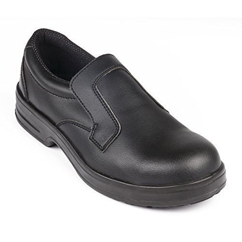 Lites Sicherheit Schuhe – 42-Lites Sicherheit Slip auf, Größe 42/UK 8, Schwarz von Lites Safety Footwear