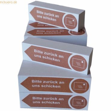 20 x Litfax Haftnotizen - Bitte zurück an uns schicken Pfeil nach link 20 x Litfax Haftnotizen - Bitte zurück an uns schicken Pfeil nach link von Litfax