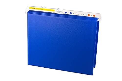 Abwaschbare Hängeordner Pendelordner Kreditordner Ringbuch Rückenbreite 60 mm blau (3 Stück) von Litfax