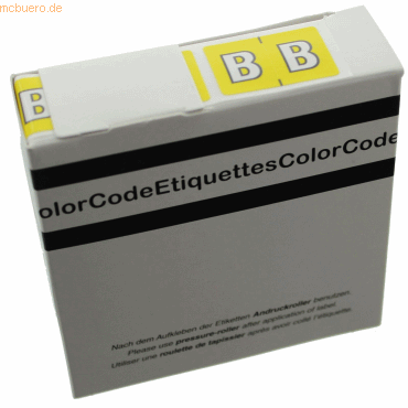 Litfax Color Buchstaben-Signale B (Farbsystem Leitz/Elba) gelb VE=250 von Litfax