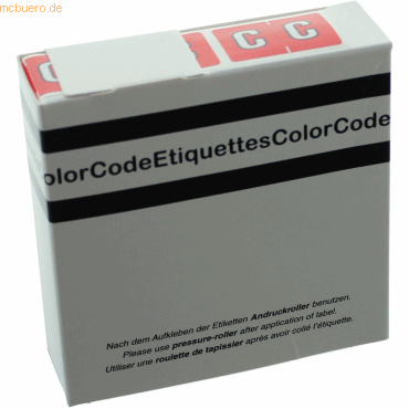 Litfax Color Buchstaben-Signale C (Farbsystem Leitz/Elba) rot VE=250 S von Litfax