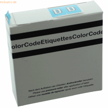 Litfax Color Buchstaben-Signale D (Farbsystem Leitz/Elba) hellblau VE= von Litfax