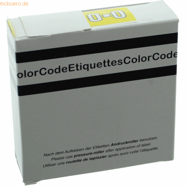 Litfax Color Buchstaben-Signale O (Farbsystem Leitz/Elba) gelb VE=250 von Litfax