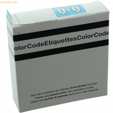 Litfax Color Buchstaben-Signale Q (Farbsystem Leitz/Elba) hellblau VE= von Litfax