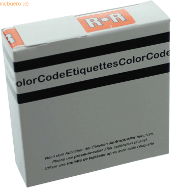 Litfax Color Buchstaben-Signale R (Farbsystem Leitz/Elba) orange VE=25 von Litfax