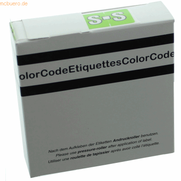Litfax Color Buchstaben-Signale S (Farbsystem Leitz/Elba) hellgrün VE= von Litfax