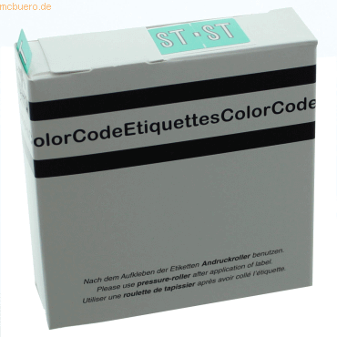 Litfax Color Buchstaben-Signale ST (Farbsystem Leitz/Elba) türkis VE=2 von Litfax