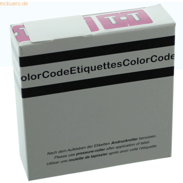 Litfax Color Buchstaben-Signale T (Farbsystem Leitz/Elba) lila VE=250 von Litfax