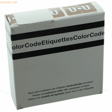 Litfax Color Buchstaben-Signale U (Farbsystem Leitz/Elba) braun VE=250 von Litfax