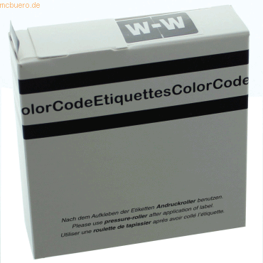 Litfax Color Buchstaben-Signale W (Farbsystem Leitz/Elba) schwarz VE=2 von Litfax