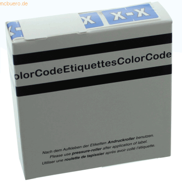Litfax Color Buchstaben-Signale X (Farbsystem Leitz/Elba) dunkelblau V von Litfax