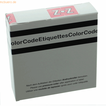 Litfax Color Buchstaben-Signale Z (Farbsystem Leitz/Elba) rosa VE=250 von Litfax