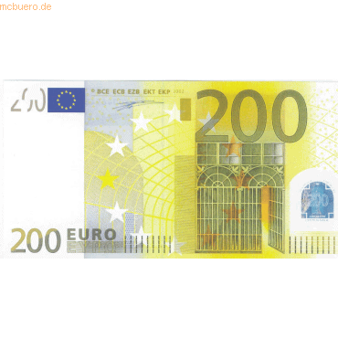 Litfax Euro-Schein 200€ 199x103mm banderoliert VE=75 Stück von Litfax