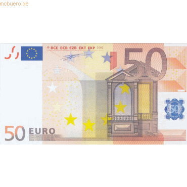 Litfax Euro-Schein 50€ 180x97mm banderoliert VE=75 Stück Litfax Euro-Schein 50€ 180x97mm banderoliert VE=75 Stück von Litfax