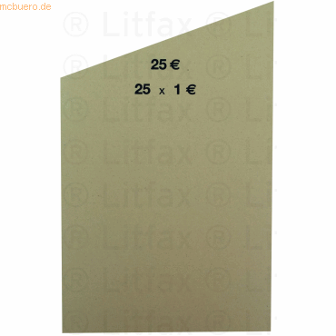 Litfax Handrollpapier 25x1,00 € gelb VE=1000 Stück Litfax Handrollpapier 25x1,00 € gelb VE=1000 Stück von Litfax