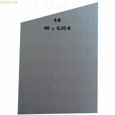 Litfax Handrollpapier 40x0,10 € blau VE=1000 Stück von Litfax