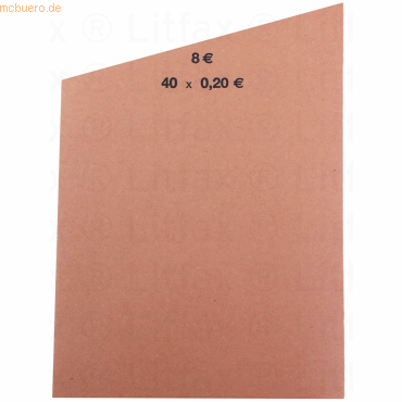 Litfax Handrollpapier 40x0,20 € orange VE=1000 Stück Litfax Handrollpapier 40x0,20 € orange VE=1000 Stück von Litfax