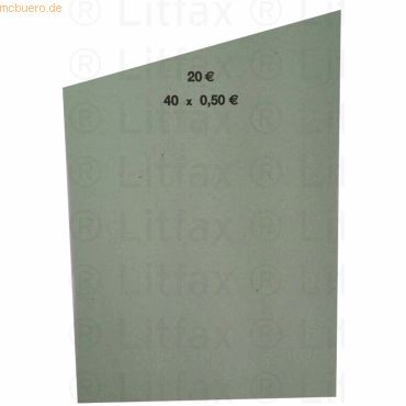 Litfax Handrollpapier 40x0,50 € grün VE=1000 Stück Litfax Handrollpapier 40x0,50 € grün VE=1000 Stück von Litfax