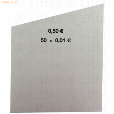 Litfax Handrollpapier 50x0,01 € weiß VE=1000 Stück Litfax Handrollpapier 50x0,01 € weiß VE=1000 Stück von Litfax