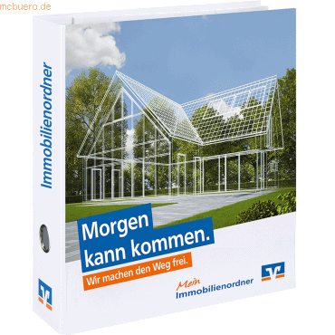 Litfax Immobilienordner A4 inkl. Register Geno 'Morgen kann kommen' Litfax Immobilienordner A4 inkl. Register Geno 'Morgen kann kommen' von Litfax