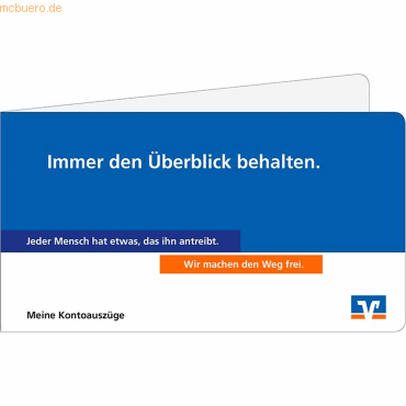 Litfax Kontoauszugsmappen Genobanken VE=100 Stück Litfax Kontoauszugsmappen Genobanken VE=100 Stück von Litfax