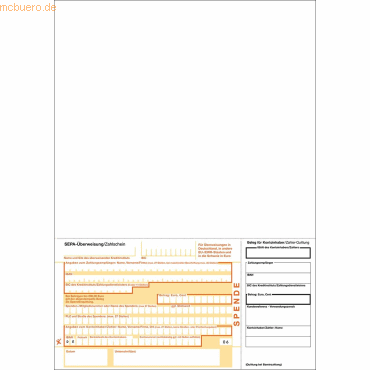 Litfax SEPA-Spendenzahlschein A4 (Beleg unten links) VE=100 Stück von Litfax