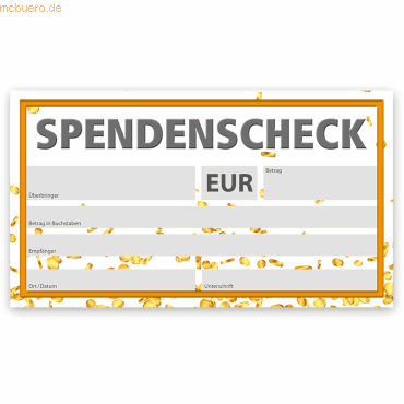 Litfax Spendenscheck 'Luke' neutral 60x34cm Litfax Spendenscheck 'Luke' neutral 60x34cm von Litfax