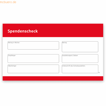 Litfax Spendenscheck 'Mia' neutral 60x34cm Litfax Spendenscheck 'Mia' neutral 60x34cm von Litfax