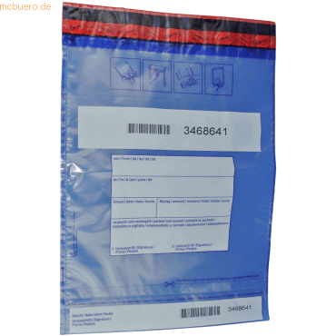 Litfax Standard-Safebag 230x325 + 30mm Bon VE=100 Stück von Litfax