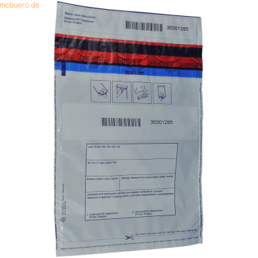 Litfax Standard-Safebag 50mµ 195x265 + 30mm Bon VE=100 Stück Litfax Standard-Safebag 50mµ 195x265 + 30mm Bon VE=100 Stück von Litfax