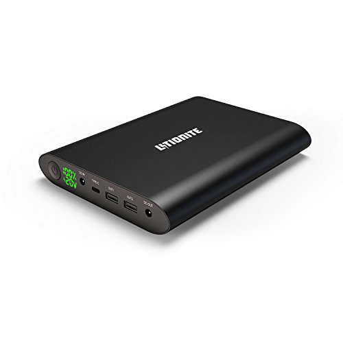 LITIONITE Tanker 90W / 50.000mAh Aluminium Powerbank Externer Batterie Akku mit LED-Anzeige - 2X USB - 1x Type-C (36W) - 1x DC - Tragbares Ladegerät für Laptop/Computer/PC/Notebook/Smartphone von Litionite