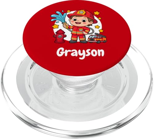 Firefighter #snap Brave Little Hero Design PopSockets PopGrip für MagSafe von Little Hero Vibes